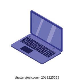 Vector Illustration of laptop computer