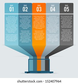 Vector illustration of laptop computer banner backgrounds.