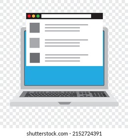 Ilustración vectorial de una base de datos de portátiles aislada en un fondo a cuadros