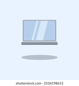 Portátil de Ilustración vectorial. Portátil de diseño de Vector. Ilustración de diseño de computadora portátil de oficina e ícono para Sitio web, digital e impreso