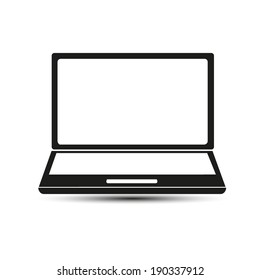  Vector illustration of laptop icon