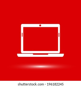 Vector illustration of laptop icon