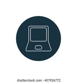 Vector illustration of laptop icon