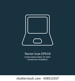 Vector illustration of laptop icon