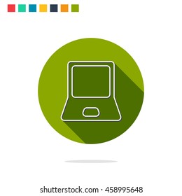 Vector illustration of laptop icon