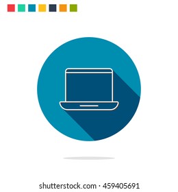Vector illustration of laptop icon