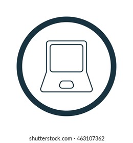 Vector illustration of laptop icon