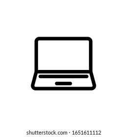 Icono de vector, icono de portátil. Plantilla de diseño de línea