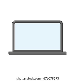 Vector illustration of laptop icons.