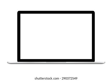 Vector illustration of laptop isolated