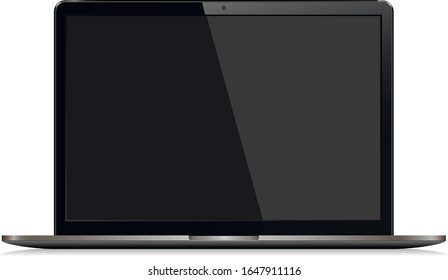 Vector Illustration of a Laptop Isolated on White Background