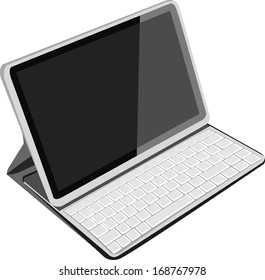 Vector Illustration of laptop Isolated on White Background. esp 8 .  