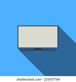 Vector illustration of a large flat telefozora. Flat design.