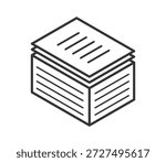 Vector illustration of a large pile of documents