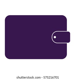 Vector Illustration of Large Purple Wallet Icon
