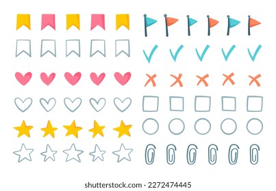 Vector illustration of a large set of icons. 