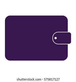 Vector Illustration of Large Wallet Icon in violet