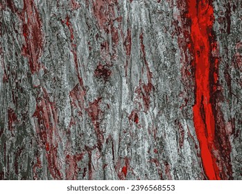 Vector illustration of Larix decidua or European Larch bark texture. Close up.
