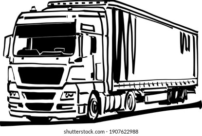 The vector illustration of the Larry car 