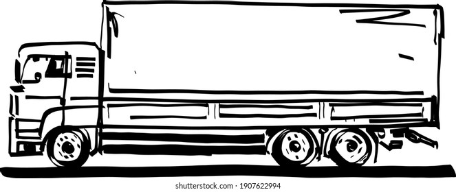 The vector illustration of the Larry car 