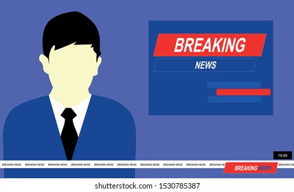 Vector illustration of the latest and current news