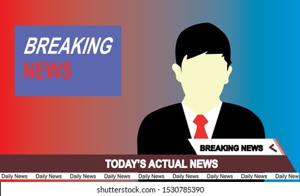 Vector illustration of the latest and current news