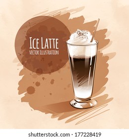 Vector illustration of Latte.