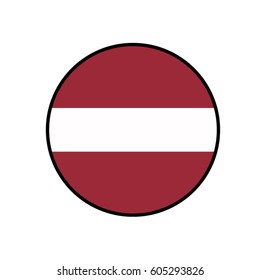 vector illustration of Latvia flag