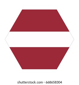 vector illustration of Latvia flag 