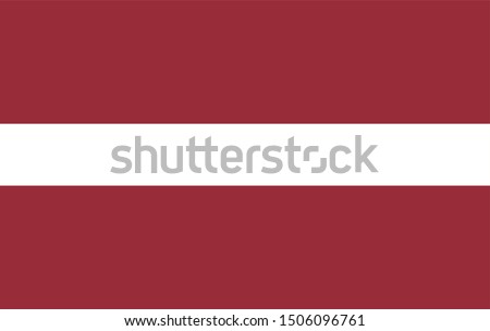 vector illustration of Latvia flag