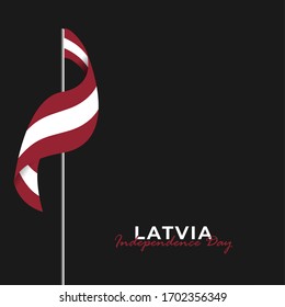 Vector illustration of Latvia Independence day. Happy Latvia Day Celebration. 
