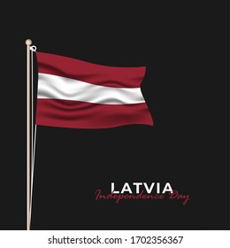 Vector illustration of Latvia Independence day. Happy Latvia Day Celebration. 