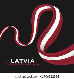 Vector illustration of Latvia Independence day. Happy Latvia Day Celebration. 