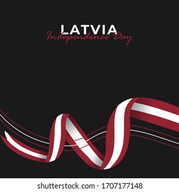 Vector illustration of Latvia Independence day. Happy Latvia Day Celebration. 