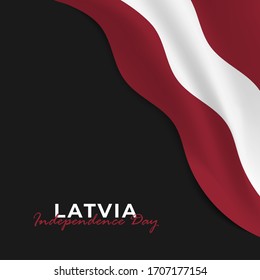 Vector illustration of Latvia Independence day. Happy Latvia Day Celebration. 