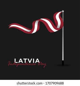 Vector illustration of Latvia Independence day. Happy Latvia Day Celebration. 