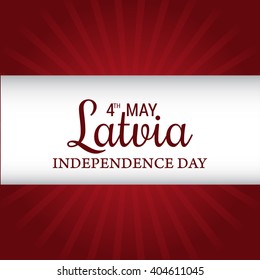 Vector illustration of  Latvia Independence day.