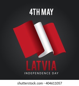 Vector illustration of  Latvia Independence day.