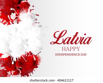 Vector illustration of  Latvia Independence day.