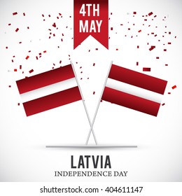 Vector illustration of  Latvia Independence day.