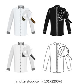 Vector illustration of laundry and clean logo. Collection of laundry and clothes stock vector illustration.