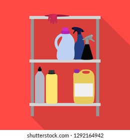 Vector illustration of laundry and clean sign. Set of laundry and clothes vector icon for stock.