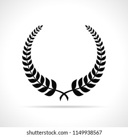 Vector illustration of laurel on white background