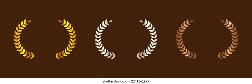 Vektorgrafik von Laurel-Kranz-Symbol einzeln