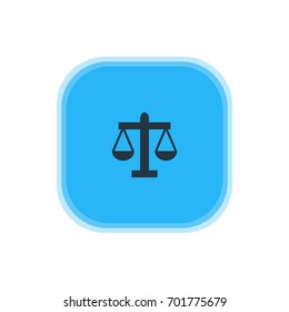 Vector Illustration Of Law Icon. Beautiful Map Element Also Can Be Used As Scales Element.