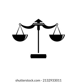 vector illustration of law and justice themed logo, perfect for logos, icons, mascots, etc