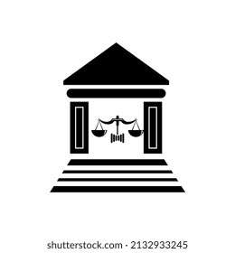 vector illustration of law and justice themed logo, perfect for logos, icons, mascots, etc
