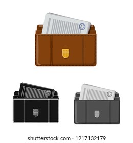 Vector illustration of law and lawyer logo. Collection of law and justice stock symbol for web.