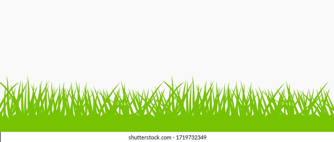 Vector illustration of lawn grass on light background.