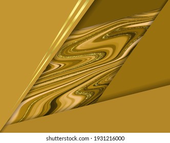 Vector illustration: layered background with marble liquid texture.